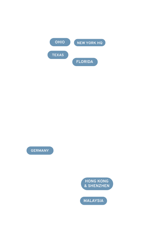 Map of Logistical and Testing Services